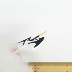 風を切って飛ぶ海鳥　刺繍ワッペン 8枚目の画像