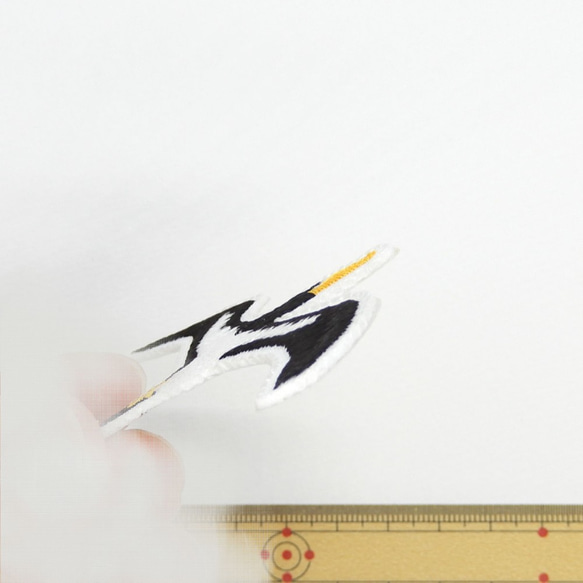 風を切って飛ぶ海鳥　刺繍ワッペン 8枚目の画像