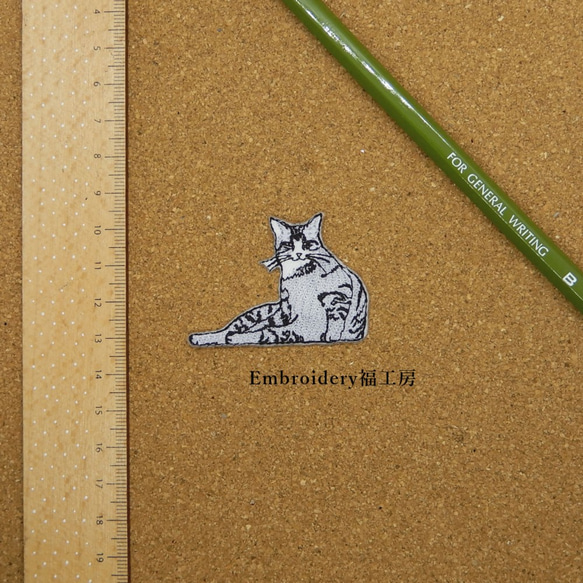 不遜な猫　猫ワッペン 5枚目の画像