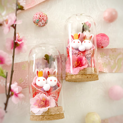 【数量限定】新春ポットの中の小さなお雛様と桜 2枚目の画像