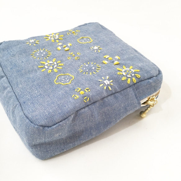 袋[收穫]夏天天藍×檸檬色 第2張的照片