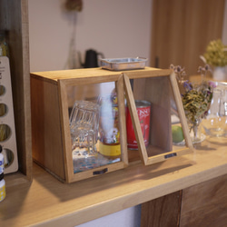 リニューアル&販売再開】カフェ風カウンター棚/ショーケース/収納棚