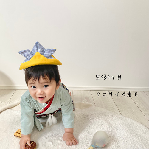 かぶれる兜 かぶと こどもの日 初節句 布兜 帽子(ベビー・キッズ) たい