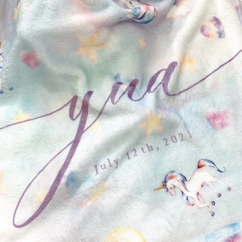 未開封 ユニコーン ABEDON ブランケット fafaとスタックストーがコラボ「baquet fafa ﾕﾆｺｰﾝ柄」 - スタック