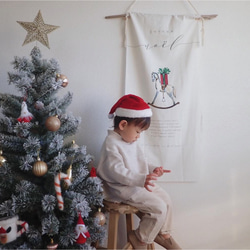 〈クリスマスタペストリー〉MOKUBA | コットンリネン | 木馬 19枚目の画像