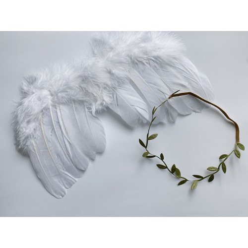 angel 's wing ］天使の羽＆ヘアバンドset | ニューボーンフォト