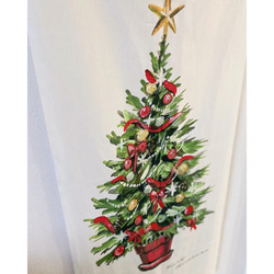 【11月中旬発送】〈ツリータペストリーlong〉コットンリネン | クリスマスツリー | クリスマス 2枚目の画像