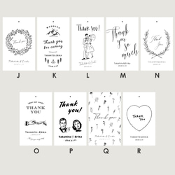 【サンクスタグ】card（100枚set）／18 design│サンキュータグ 6枚目の画像