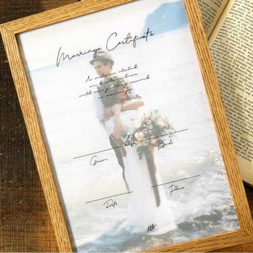 結婚証明書】トレーシングペーパー （人前式用・教会式用）／12 design