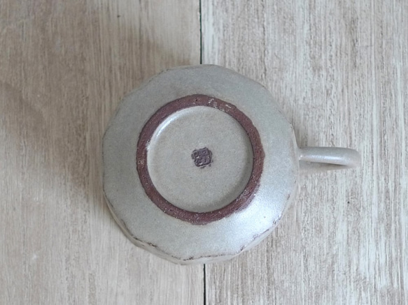 菱形紋　マグカップ（サンドベージュ） 4枚目の画像