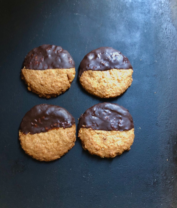 チョコがけオートミールクッキー(2枚) 2枚目の画像