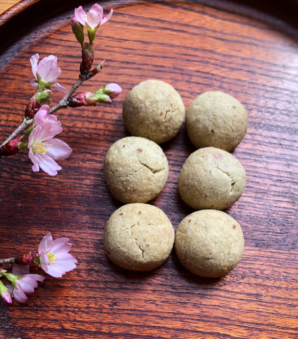 限定 桜葉のボールクッキー(6個入り) 1枚目の画像