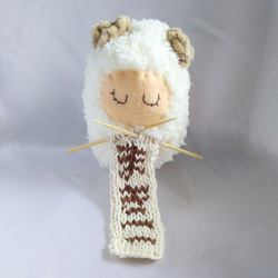 再×11販】編み物ひつじ (お名前入れます) あみぐるみ Atelier HARUMIN