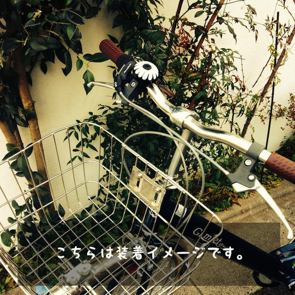 かわいい☆おしゃれな自転車ベル NHR03 灰色のしましま猫M 4枚目の画像