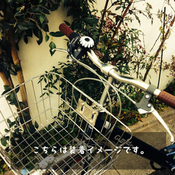 かわいい☆おしゃれな自転車ベル FRS01 バラと葉っぱ 4枚目の画像