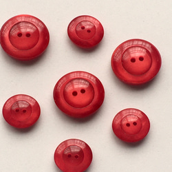 ドロップキャンディ赤　レトロボタン　ミックス7個 4枚目の画像