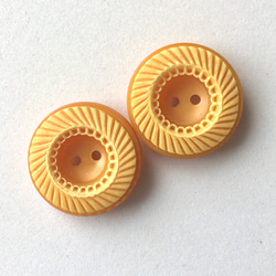 ドーナツみたいなキュートなボタン(M) マロン2個 1枚目の画像