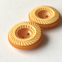 ドーナツみたいなキュートなボタン(M) マロン2個 2枚目の画像