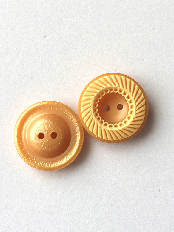 ドーナツみたいなキュートなボタン(M) マロン2個 3枚目の画像
