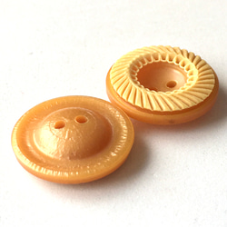 ドーナツみたいなキュートなボタン(M) マロン2個 4枚目の画像