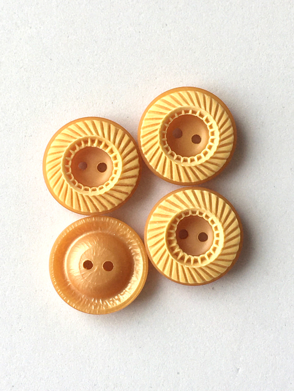 ドーナツみたいなキュートなボタン(S) マロン4個 3枚目の画像