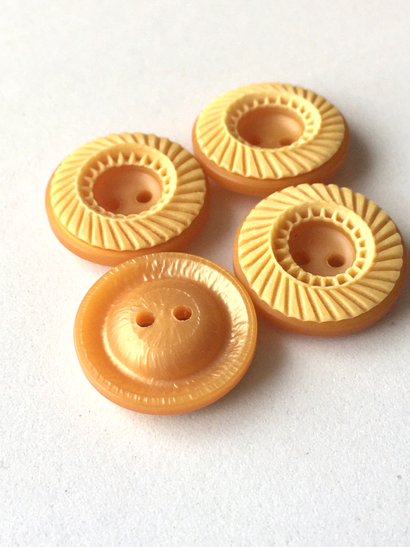 ドーナツみたいなキュートなボタン(S) マロン4個 4枚目の画像