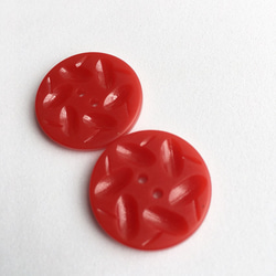 ☆再販☆ 真っ赤なトマト色ボタン 2.2cm アメリカヴィンテージ 2枚目の画像
