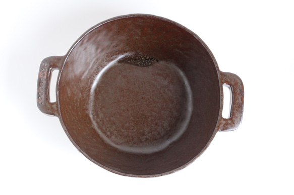 耐熱陶器　一人鍋　ブラウン　（数量限定生産） 3枚目の画像