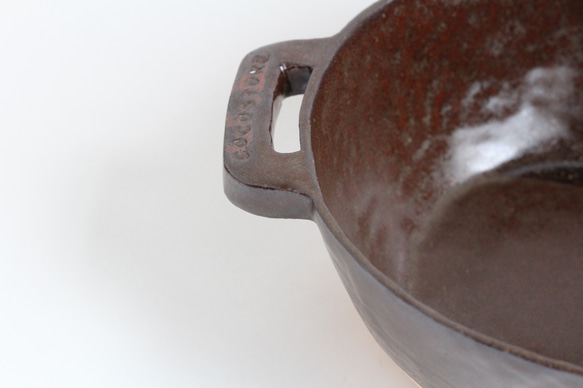 耐熱陶器　一人鍋　ブラウン　（数量限定生産） 4枚目の画像