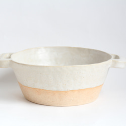 耐熱陶器　一人鍋　ホワイト　　（数量限定生産） 2枚目の画像