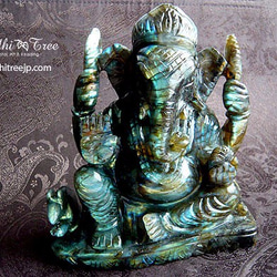 開運　仕事運　ラブラドライト　ガネーシャ様　置物　1,694g マダガスカル産 開運 仕事運 ラブラドライト ガネーシャ様 置物 1,694g マダガスカル産