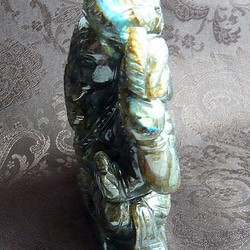 [Ganesha] 拉長石雕刻（雕像）特大雕塑擺件 第4張的照片
