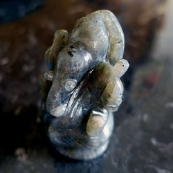 [免運費] Ganesha Carving (Statue) Labradorite-a 第3張的照片