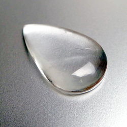 クォーツ・水晶 花 23mm カービング【一点物】天然石ルース 彫刻