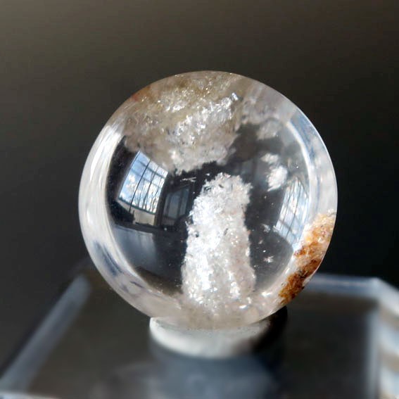 ホワイトガーデンクォーツ 天然石ルース まる きれい ハンドメイド素材 習い事 コレクション