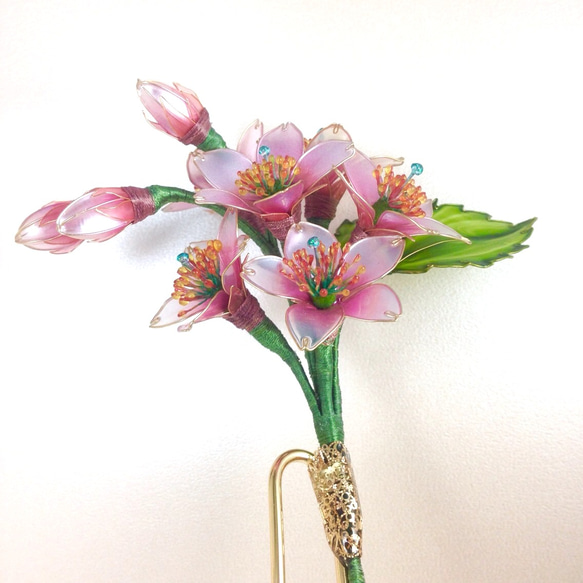 春の彩り大人の桜  簪 1枚目の画像