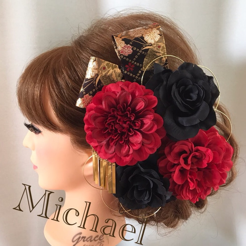 和装ヘッドドレス 和装 髪飾り ヘッドドレス✾ ヘッドドレス（アクセサリー） Michael24