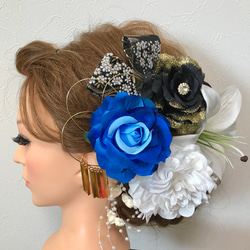 黒薔薇の円形ヘッドドレス 黒薔薇の円形ヘッドドレス ヘッドドレス（アクセサリー