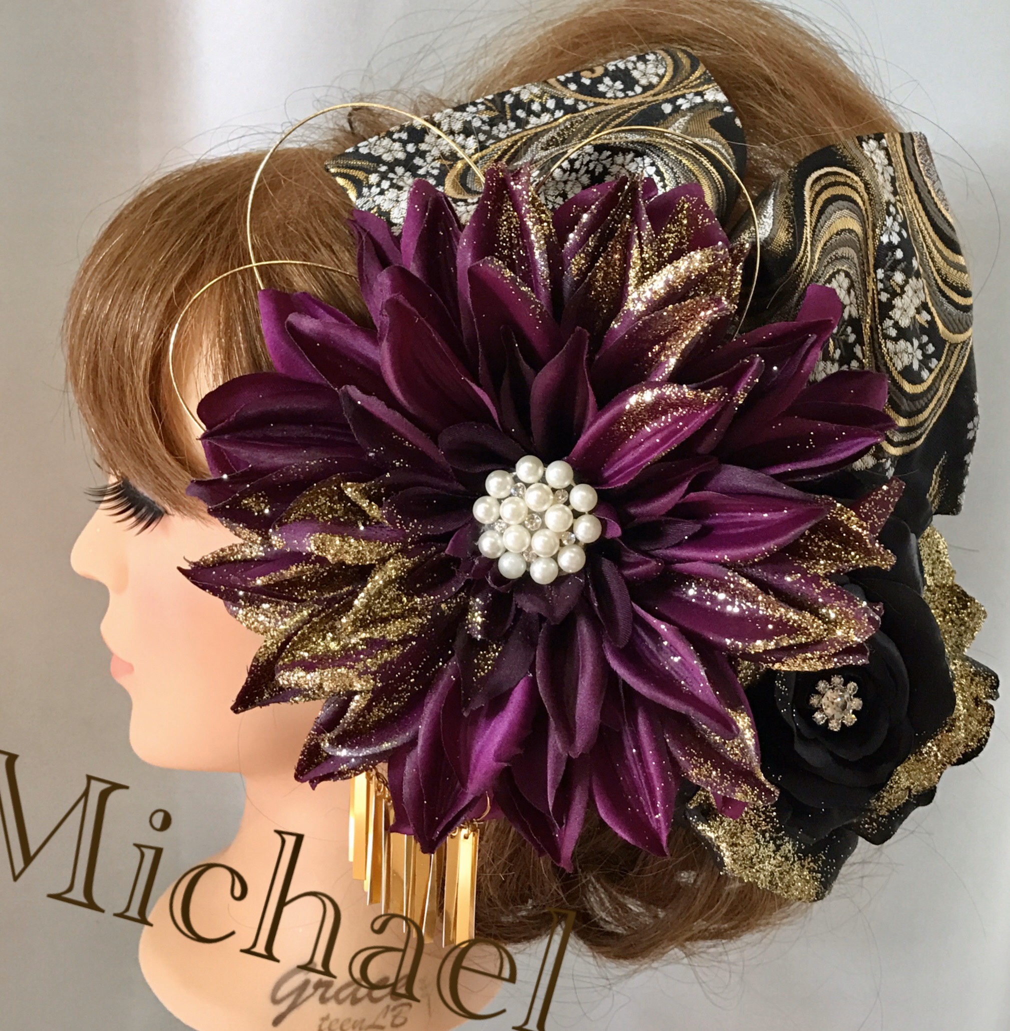 和装髪飾り　振袖髪飾り　卒業式髪飾り