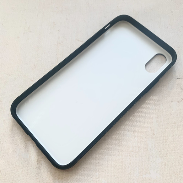 【受注生産】ワシミミズク　強化ガラス製iPhoneケース 2枚目の画像
