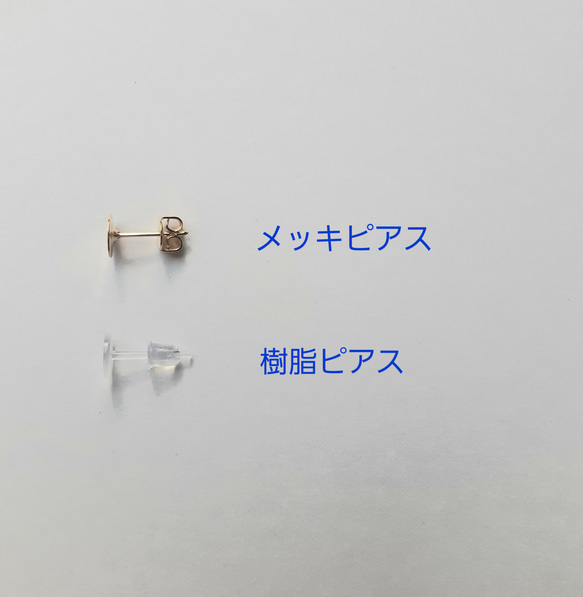 京都オパール&ホログラム☆ブラックドロップピアス・イヤリング 4枚目の画像