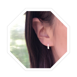 silver925：simple one pierce 3枚目の画像