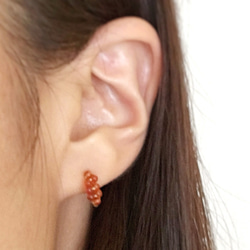 14kgf： みのり pierce：carnelian 3枚目の画像