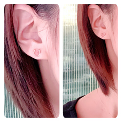 14kgf ：馬蹄ピアス：Msize 4枚目の画像