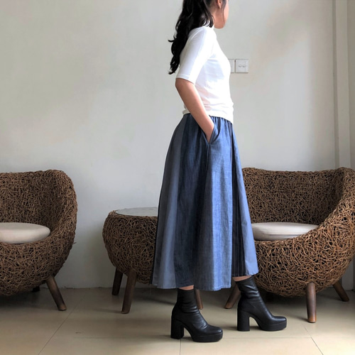 楽天市場】スカート フレア ロング レディース ウエストゴム 花