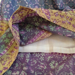 ロング～マキシ丈♪コットンバティック素材のスカート 4枚目の画像