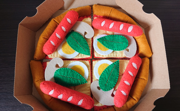 ﾌｪﾙﾄ】ﾋﾟｻﾞｾｯﾄ おもちゃ・人形 Saeko 通販 10365403｜Creema(クリーマ)