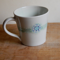 半磁器・青花マグカップ 1枚目の画像