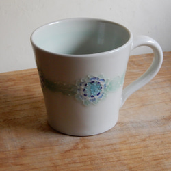 半磁器・青花マグカップ 2枚目の画像