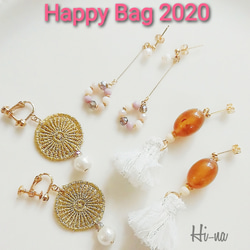 2020HappyBag モーヴ系カラーアクセサリー三点+1点福袋 1枚目の画像